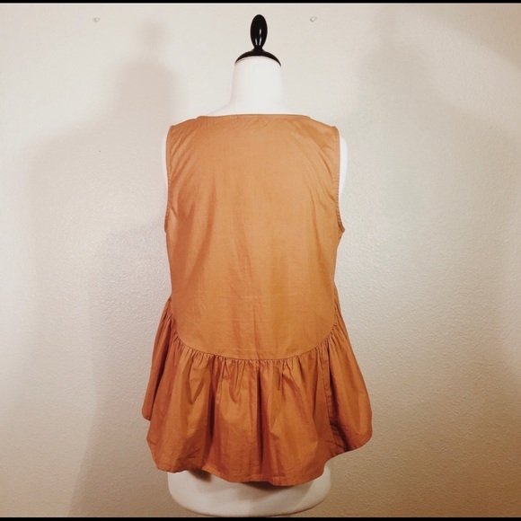 Anthropologie Sleeveless Peplum Top - Picture 3 of 4